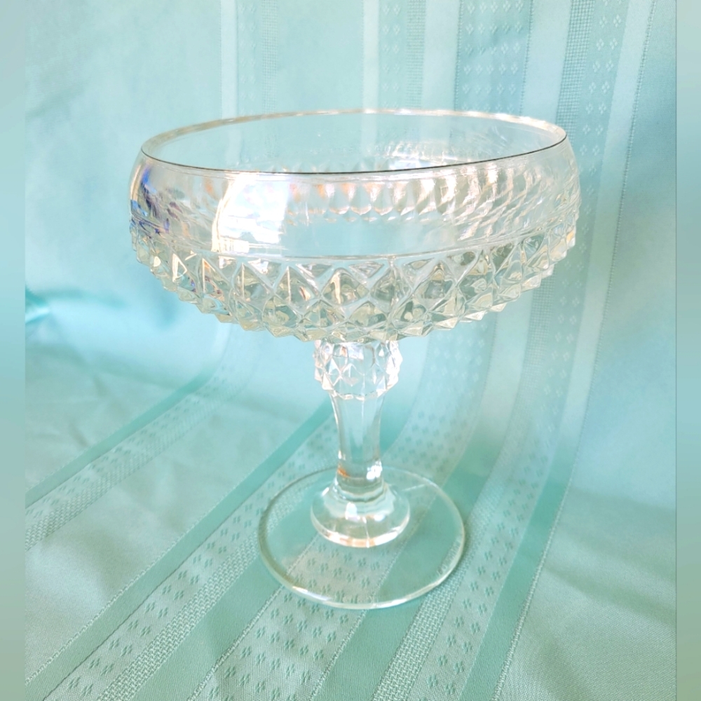 Vintage Indiana Glass Pedestal candy dish